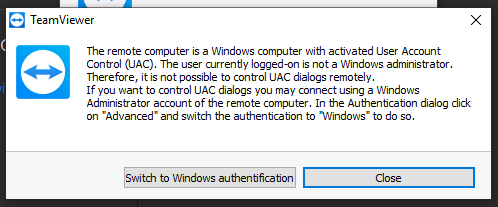 连接到QuickSupport模块UAC