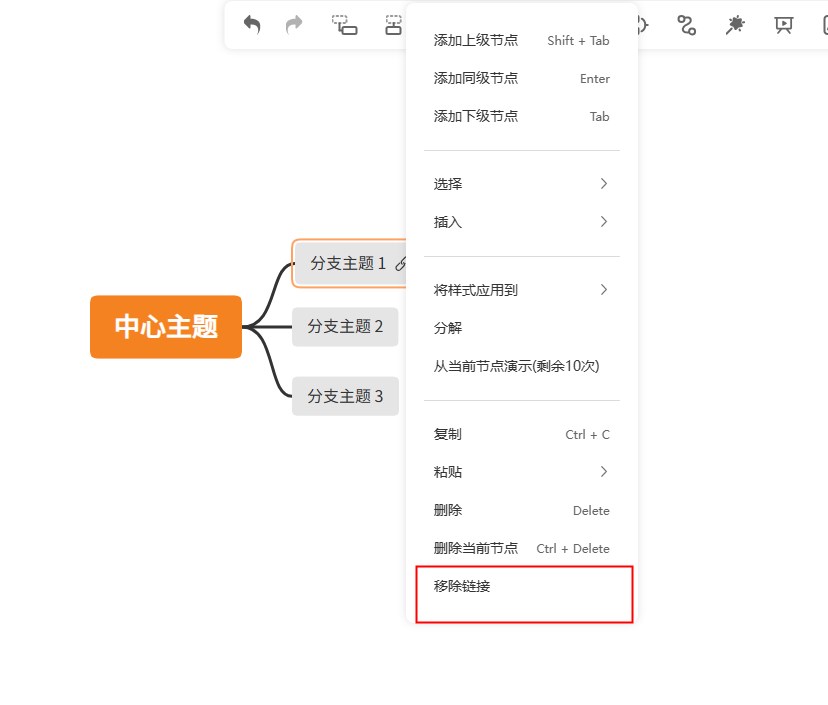 GitMind移除链接