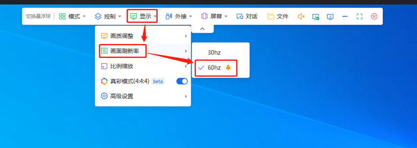 ToDesk显示设置