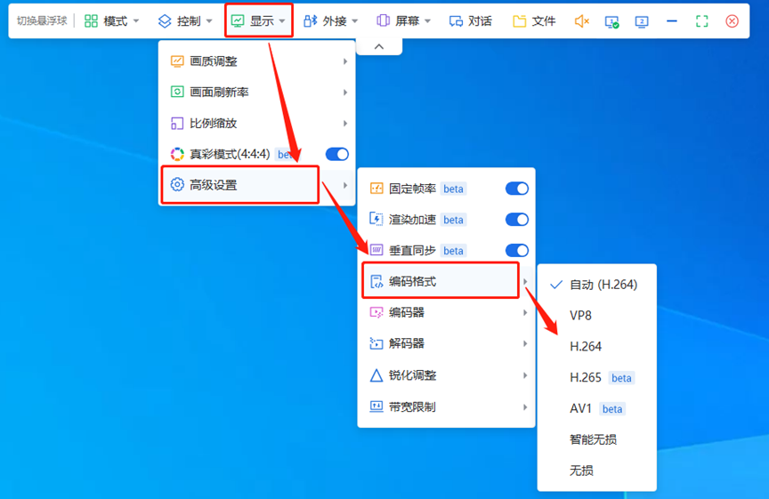 ToDesk显示设置