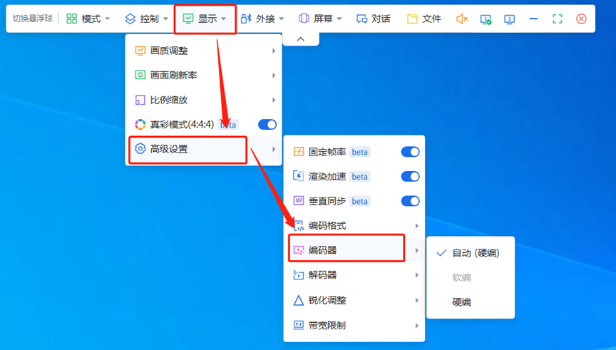ToDesk显示设置