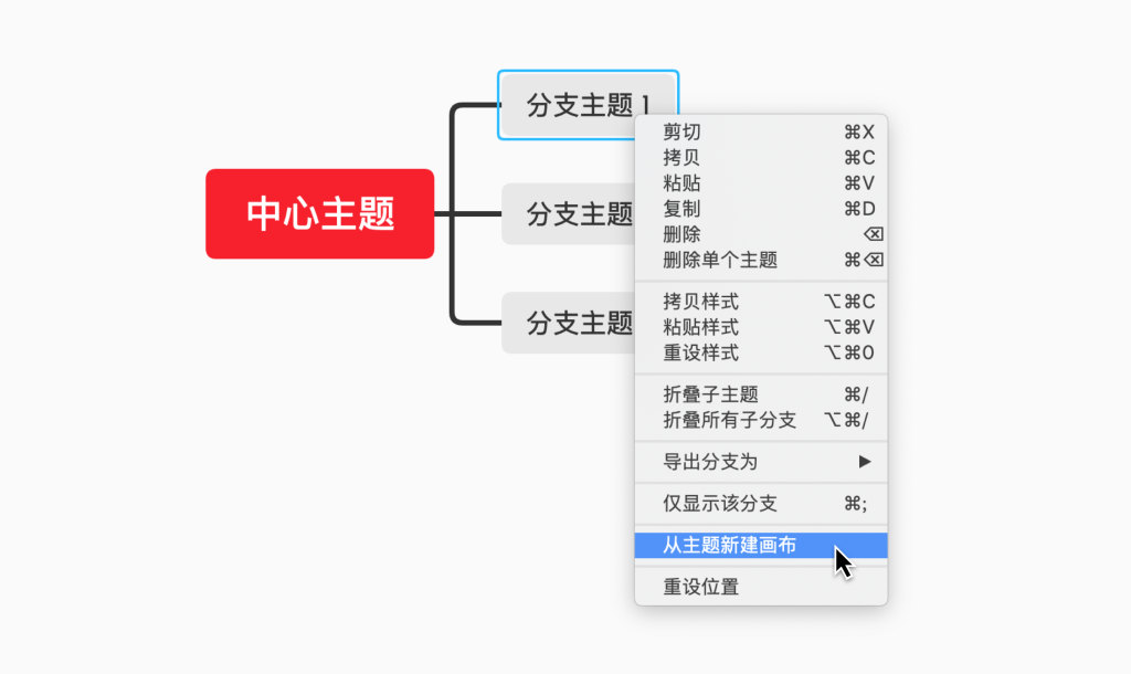 Xmind新建画布