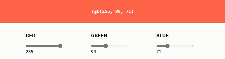 CSS RGB颜色