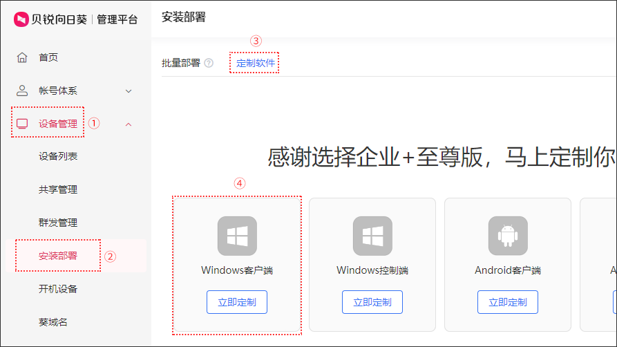 向日葵远程控制Windows版软件定制 