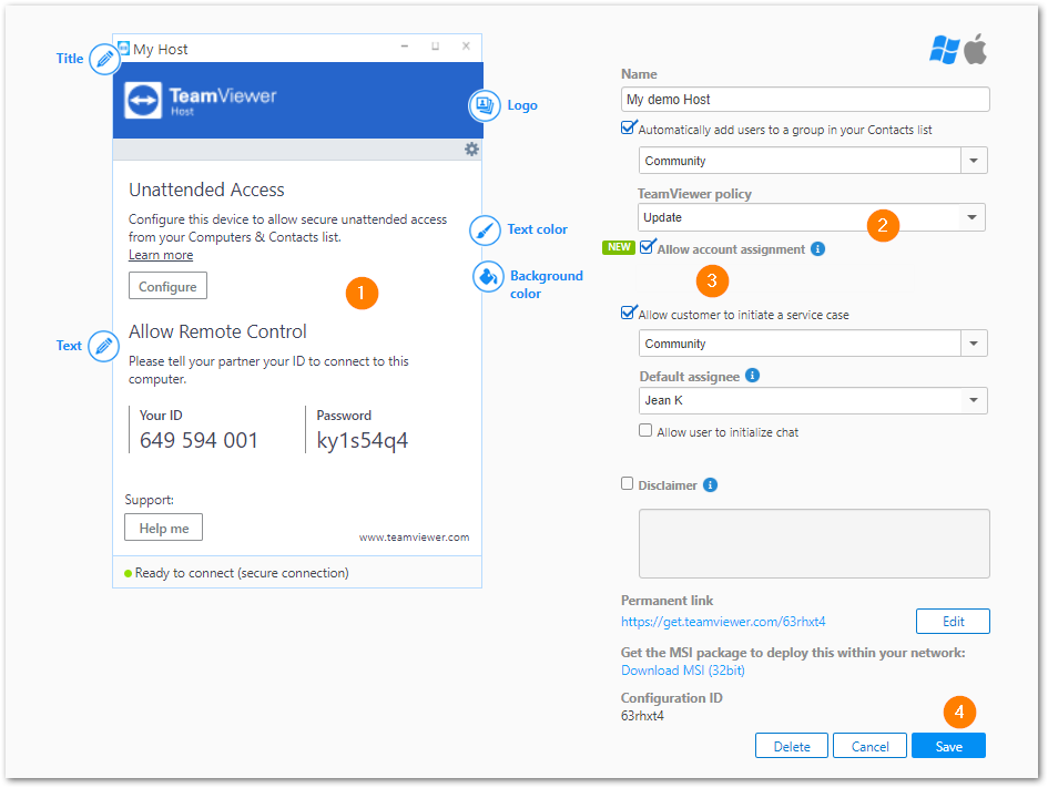 TeamViewer Windows部署
