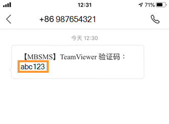 TeamViewer短信验证
