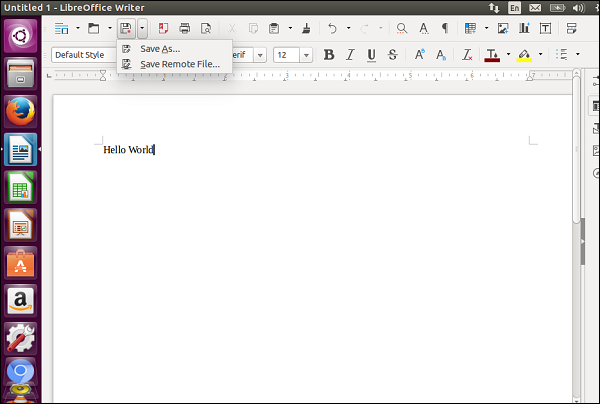 Ubuntu Word Writer
