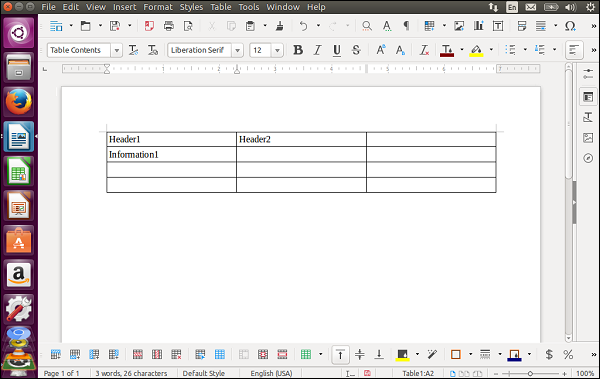 Ubuntu Word Writer