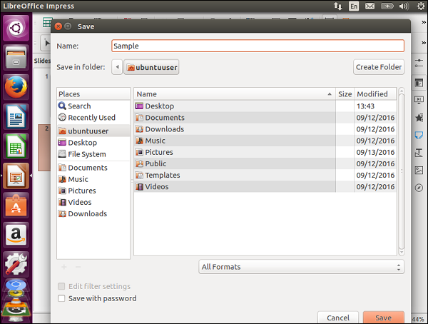 Ubuntu LibreOffice