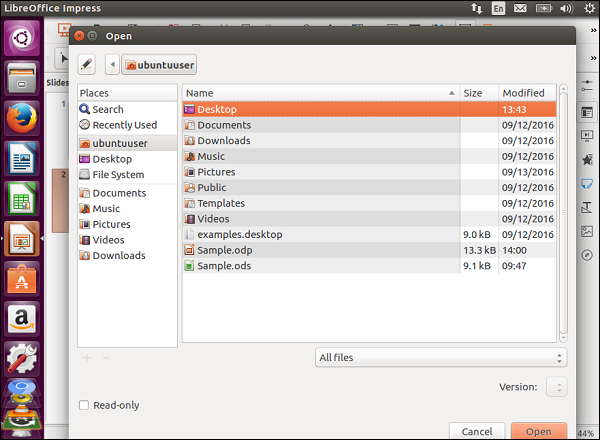 Ubuntu LibreOffice