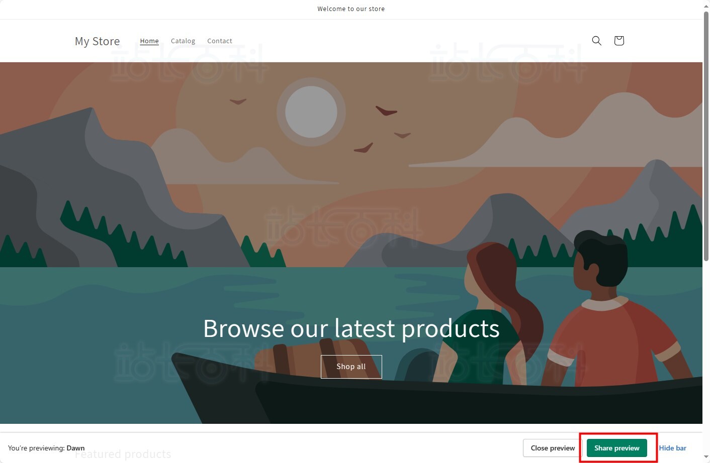 Shopify添加模板