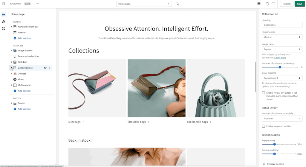 Shopify自定义模板
