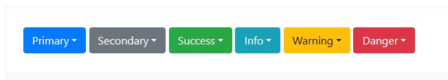 Bootstrap下拉菜单