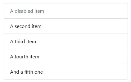 Bootstrap列表组