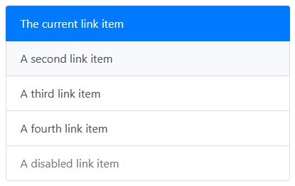 Bootstrap列表组