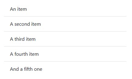 Bootstrap列表组