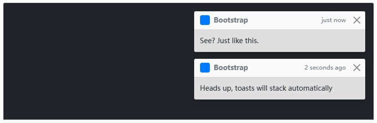Bootstrap吐司消息