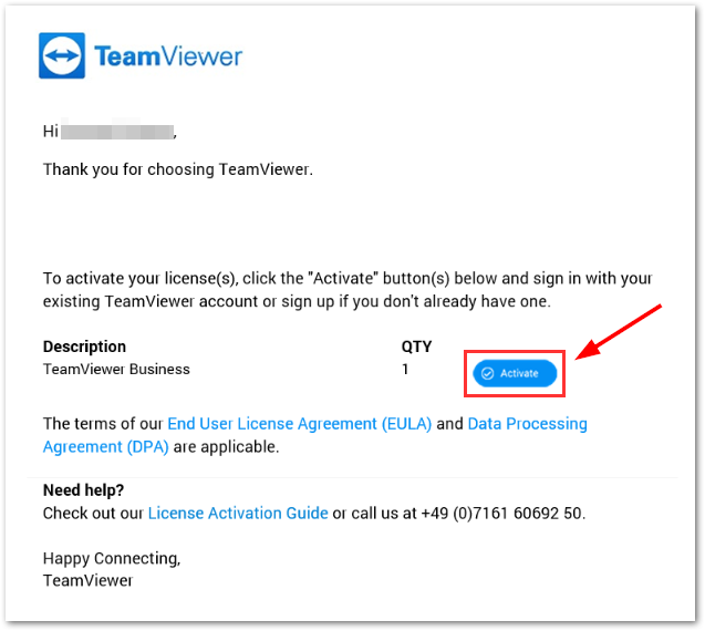 TeamViewer入门版许可证