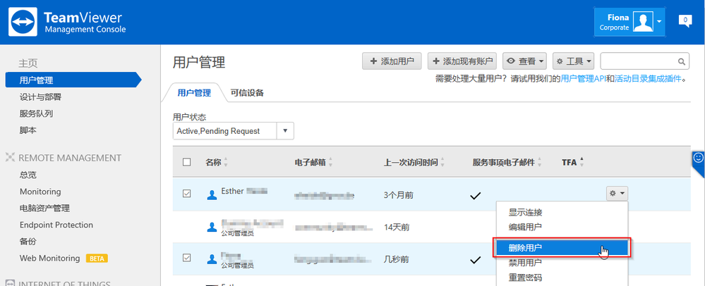 TeamViewer远程访问许可