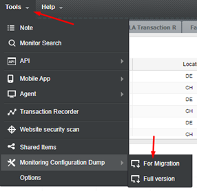 从Monitis迁移到TeamViewer (Classic) Web Monitoring