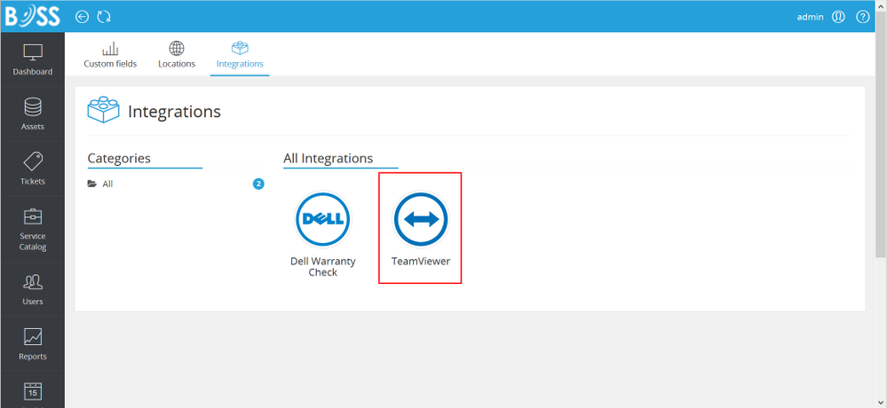 启用TeamViewer-BOSS集成