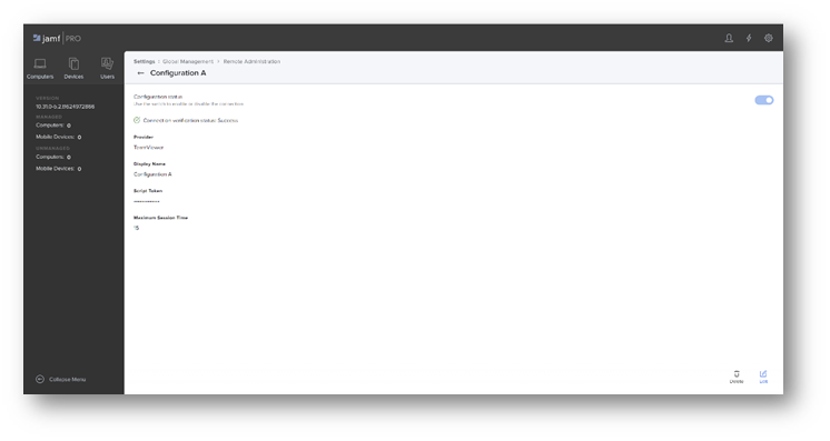 TeamViewer Jamf Pro集成