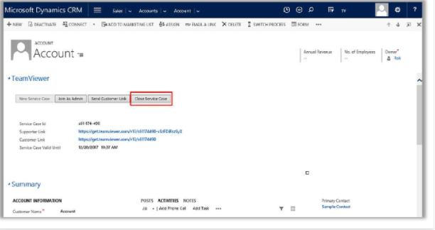 TeamViewer Dynamics集成
