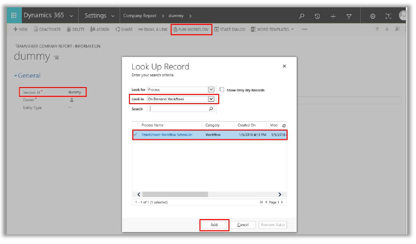 TeamViewer Dynamics集成