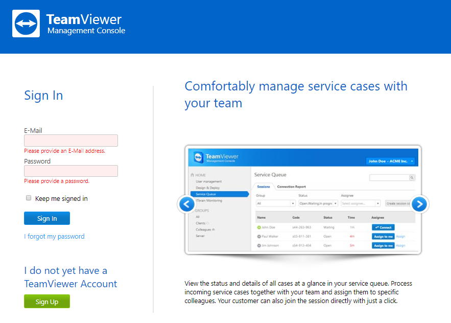 TeamViewer Mobile Iron