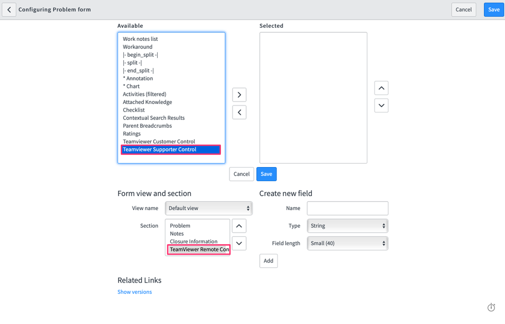 TeamViewer ServiceNow