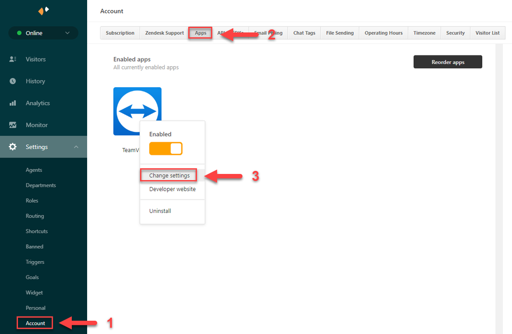 Zendesk Chat安装