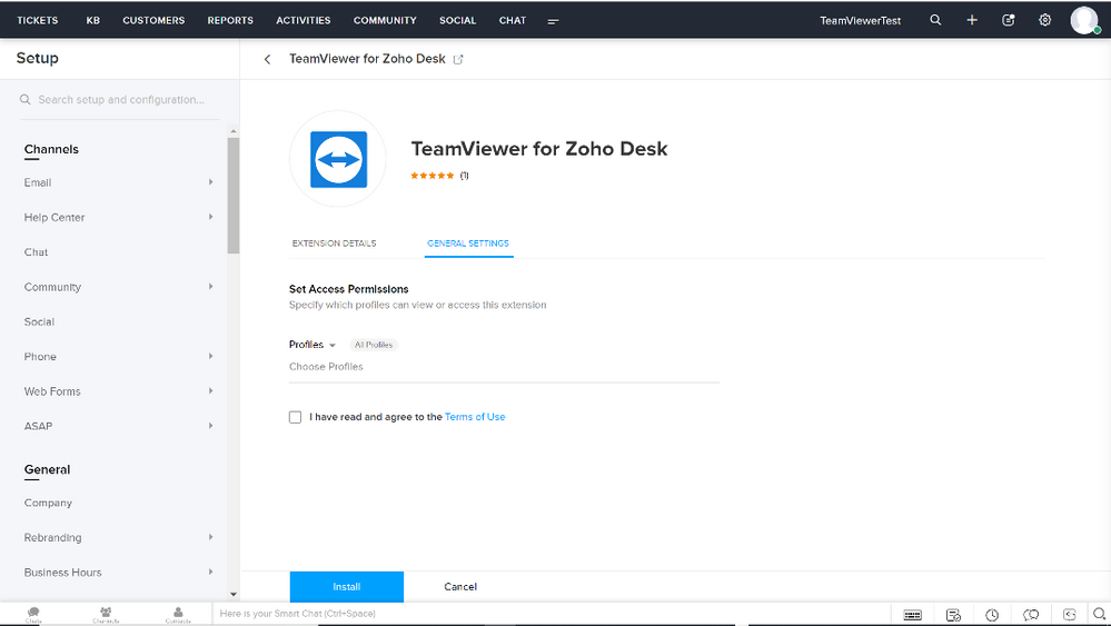 TeamViewer Zoho Desk