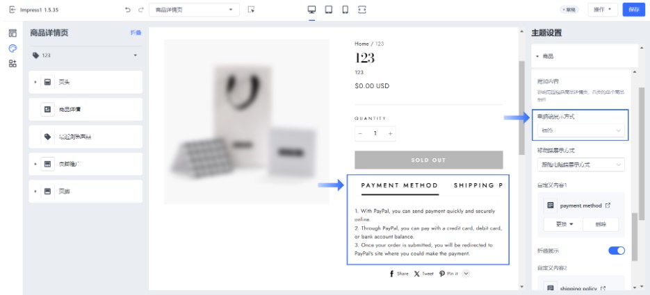 SHOPLINE详情页附加内容