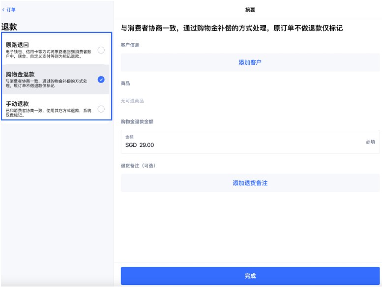 SHOPLINE POS退换货处理