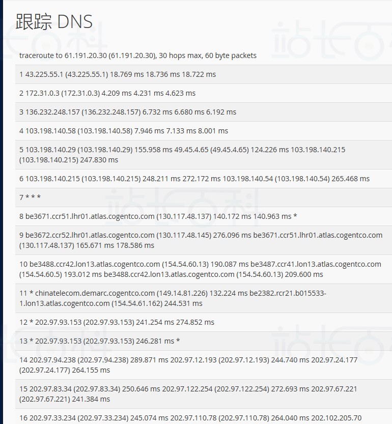 cPanel面板跟踪DNS