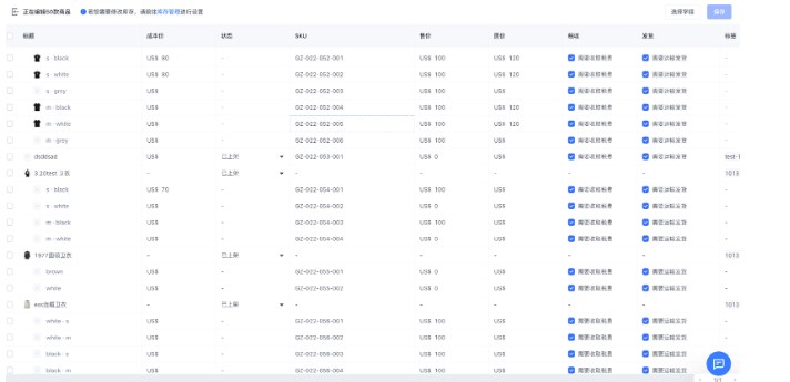 SHOPLINE商品运营管理