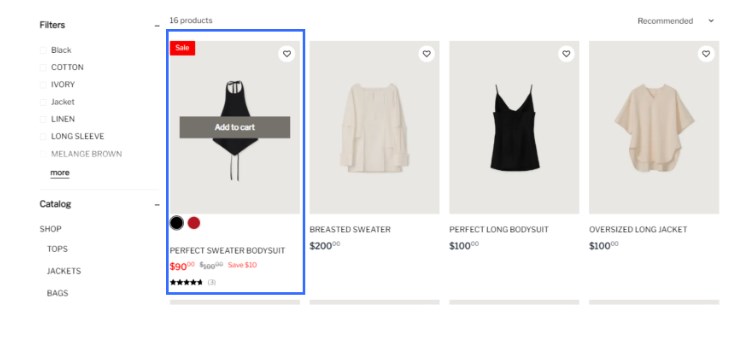 SHOPLINE商品分类管理
