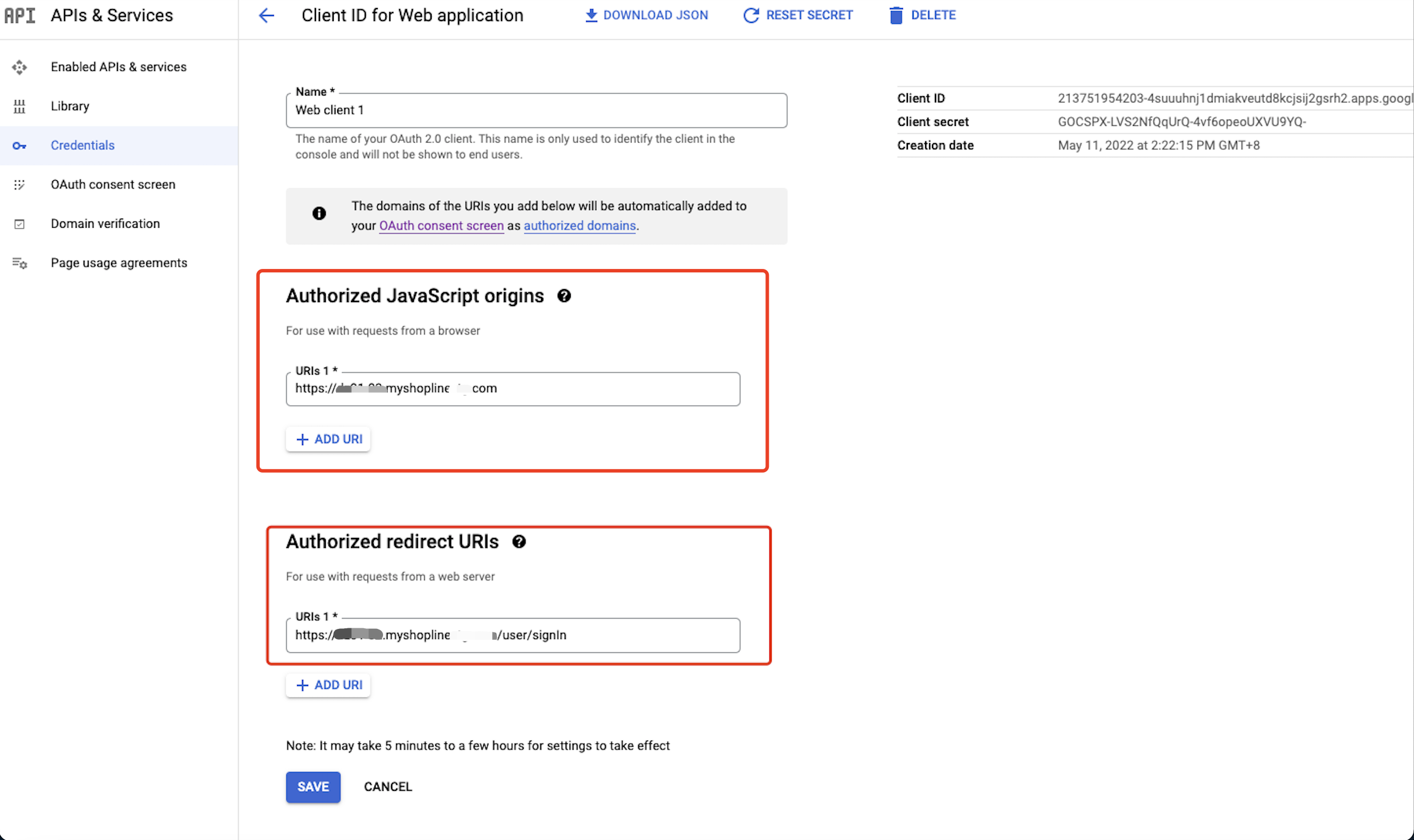 SHOPLINE Google快速登录