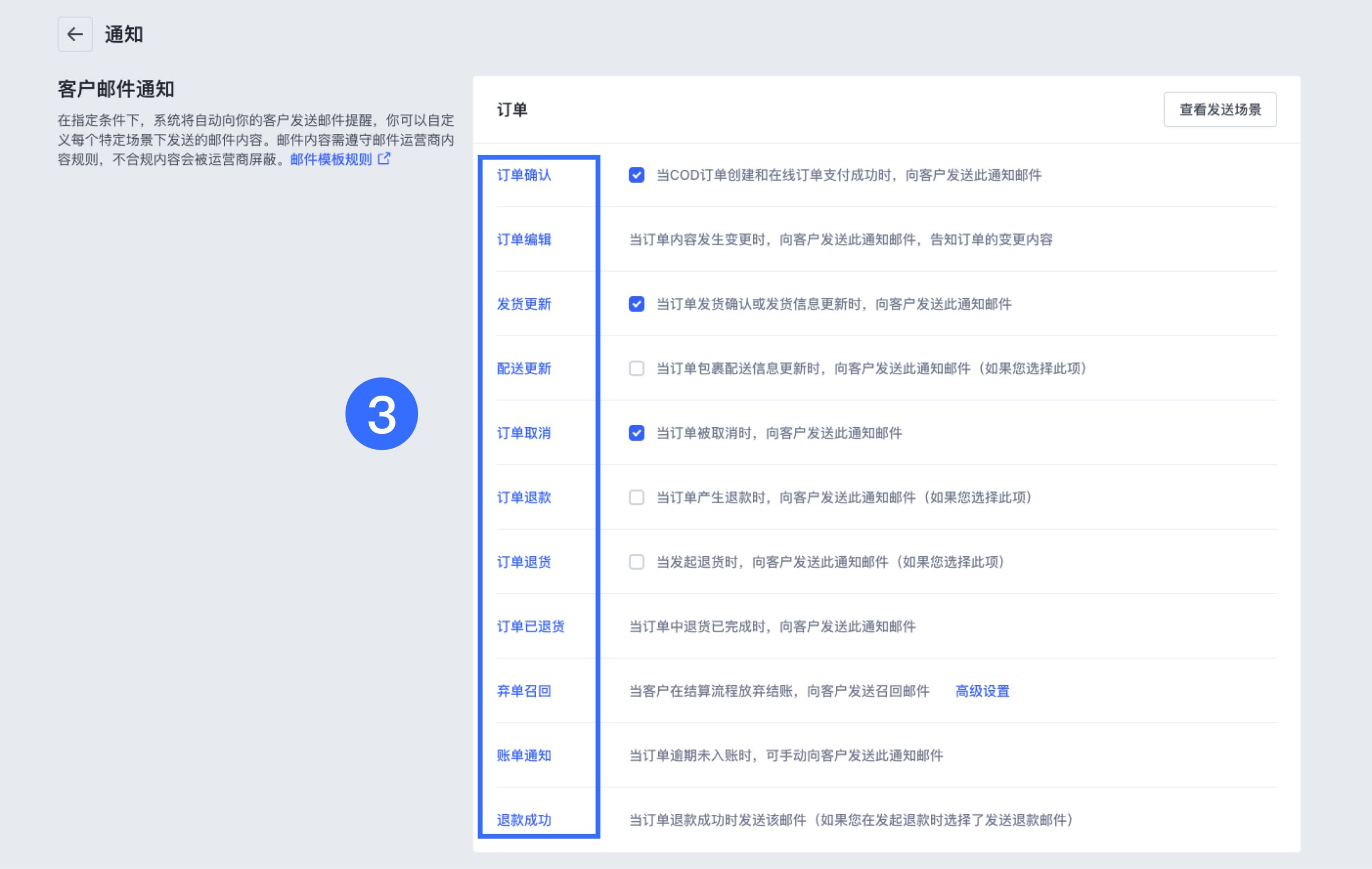 SHOPLINE订单模块邮件