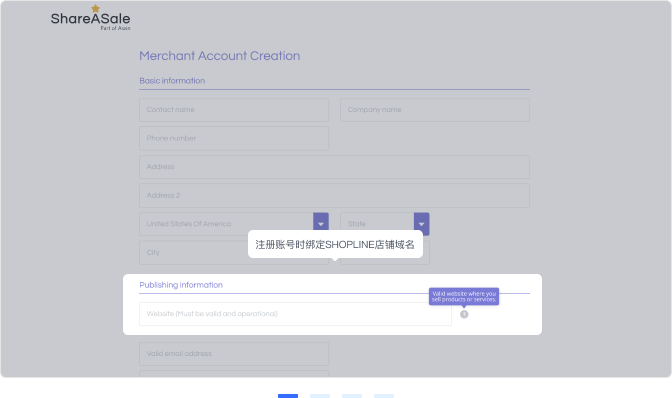 SHOPLINE ShareASale绑定