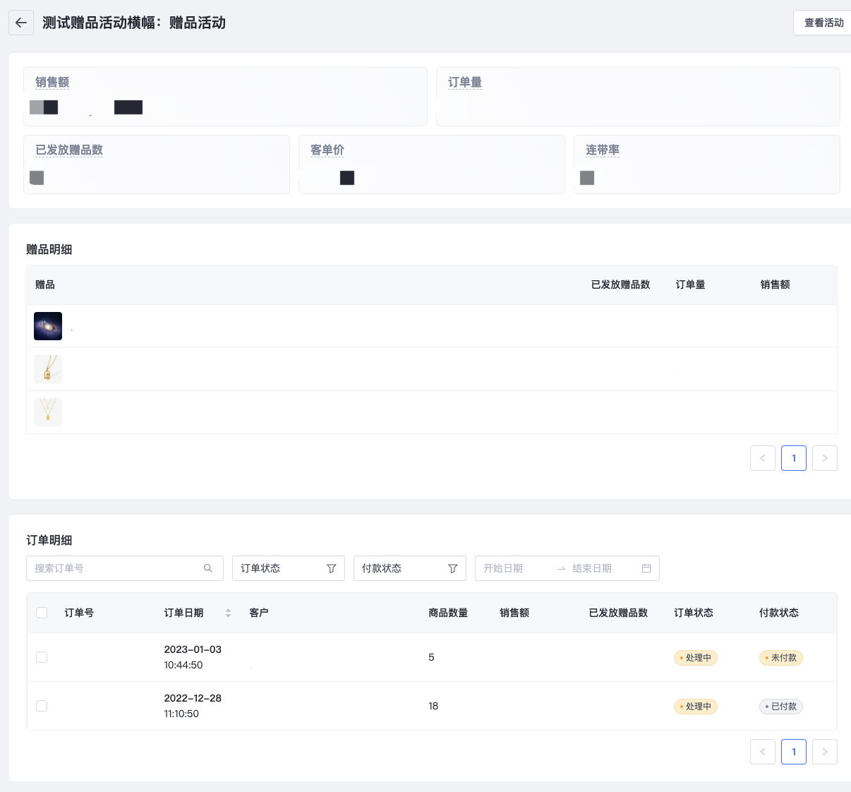 SHOPLINE赠品活动