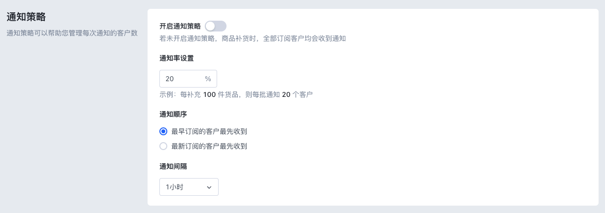 SHOPLINE订阅到货提醒