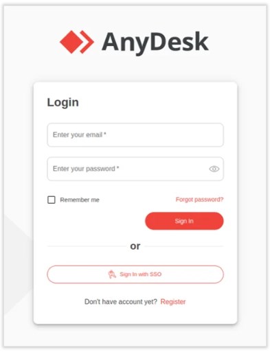 AnyDesk账户访问