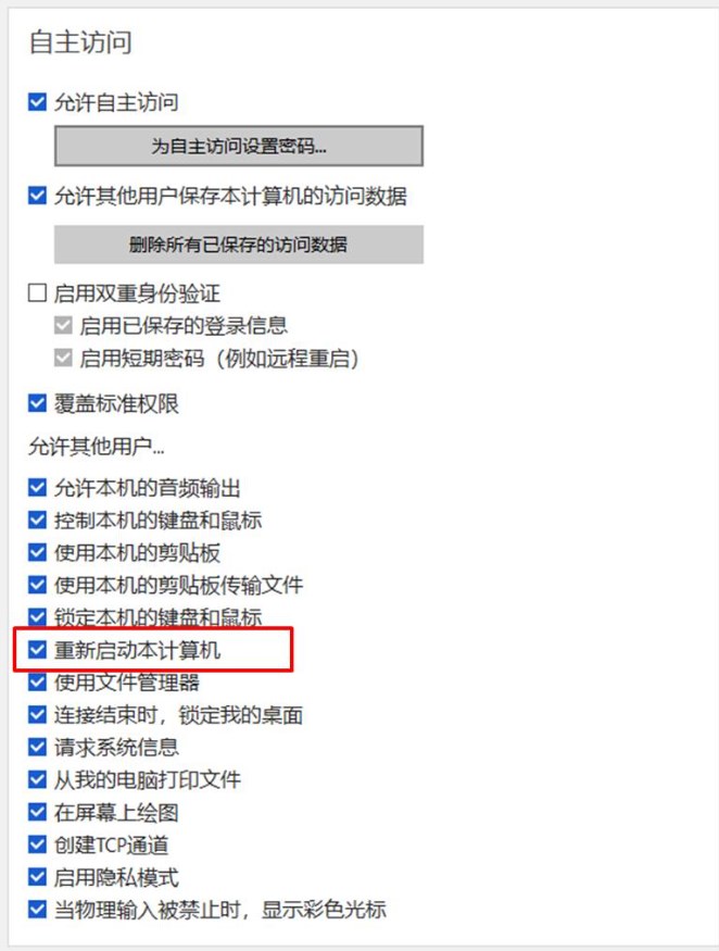 AnyDesk远程重启