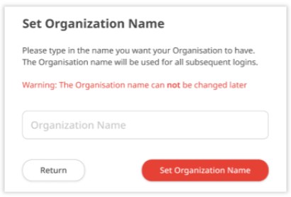 设立Organization
