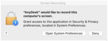 AnyDesk macOS安全权限