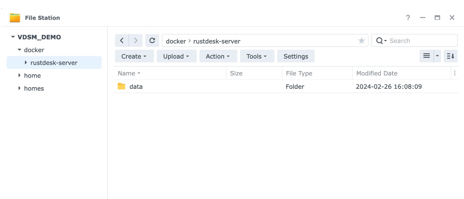 通过DSM7.2安装RustDesk