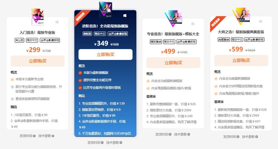 会声会影价格