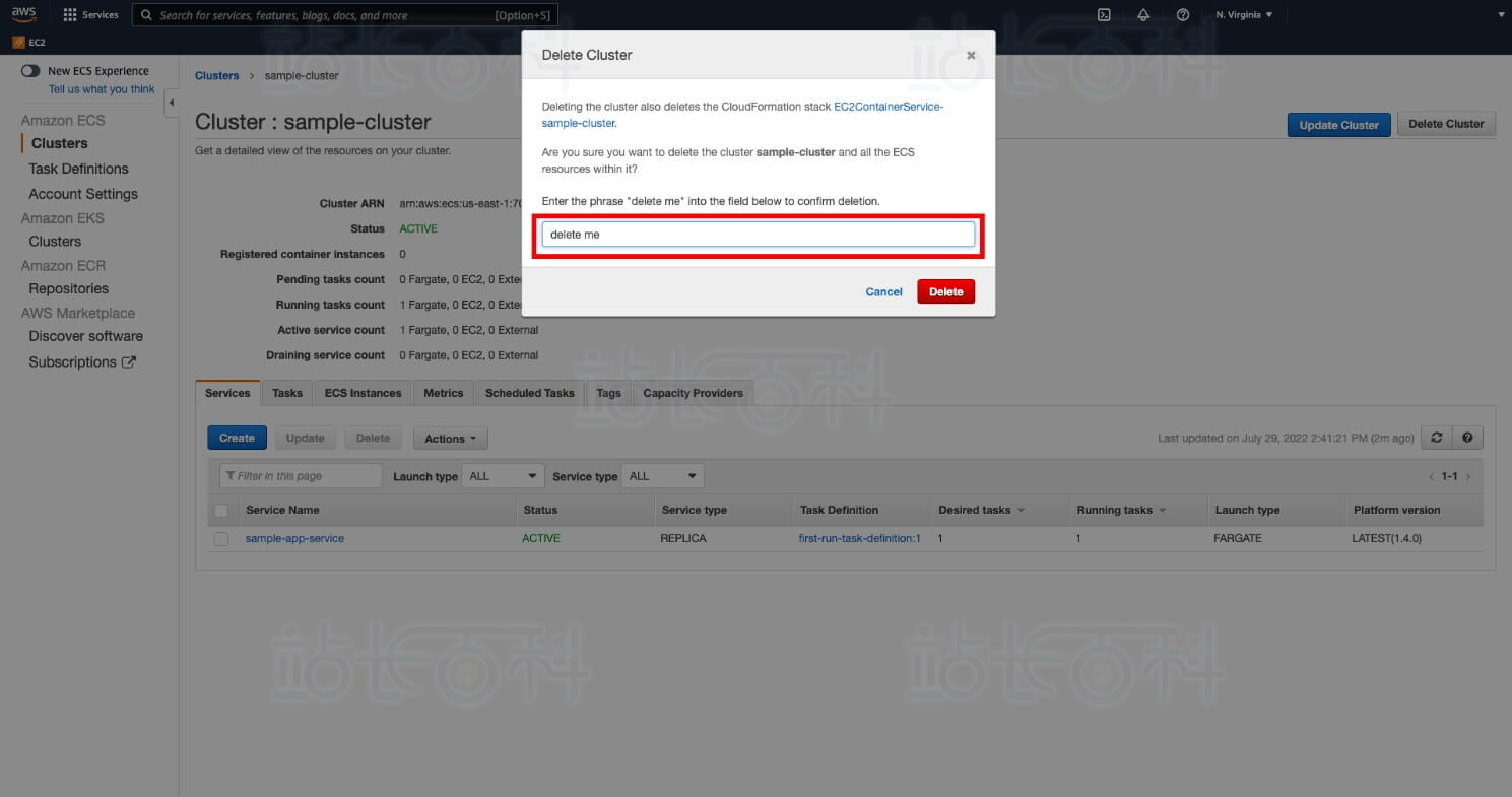 Amazon ECS部署Docker