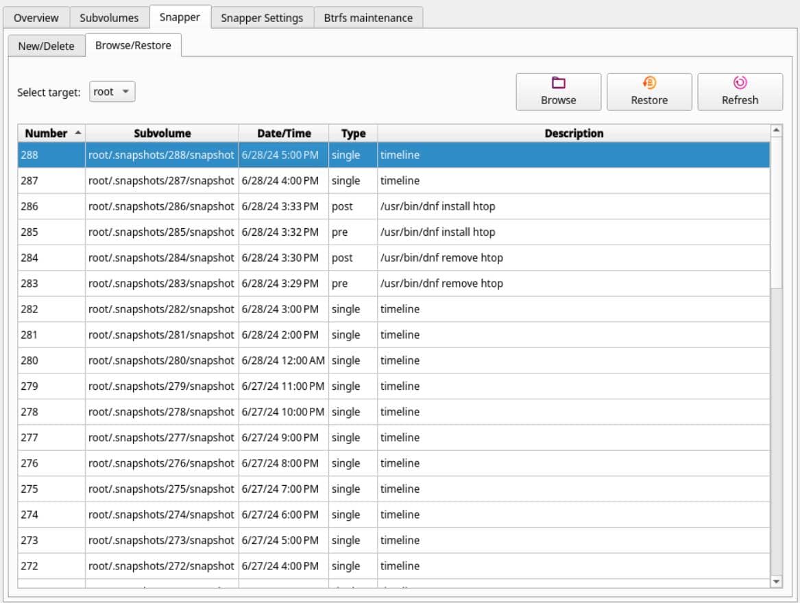 建置Btrfs Assistant